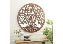umai brown wall mirror   