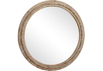 umai brown wall mirror   