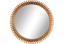 umai brown wall mirror   