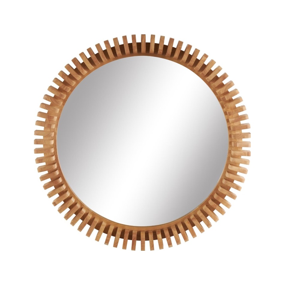 umai brown wall mirror   