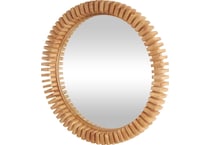 umai brown wall mirror   