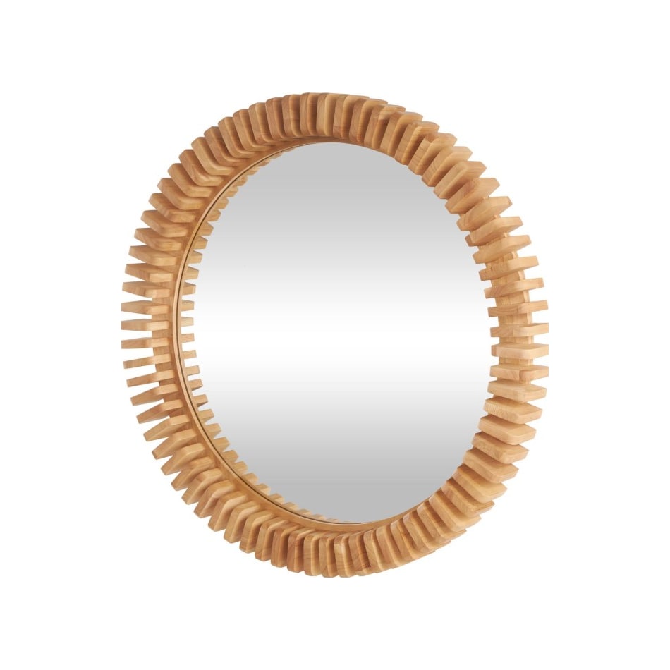 umai brown wall mirror   