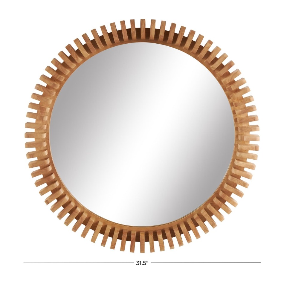 umai brown wall mirror   