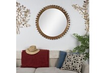 umai brown wall mirror   