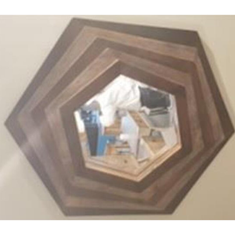 umai brown wall mirror   