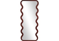 umai brown wall mirror   