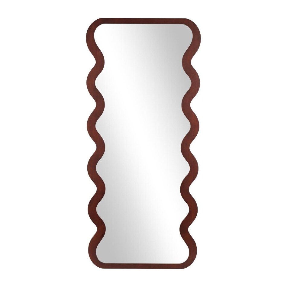 umai brown wall mirror   