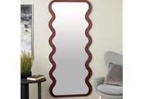 umai brown wall mirror   