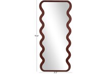 umai brown wall mirror   