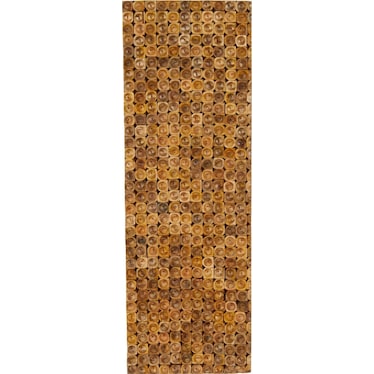 Wood Circle Block Panel Wall Art 16"W x 47"H