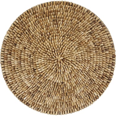 Wood Dowel Wall Decor 35.5" Round