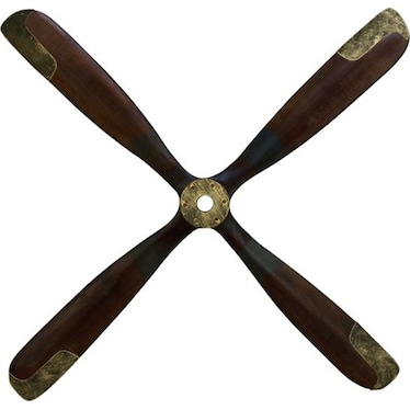 Wood Airplane Propeller Wall Decor 44"W x 44"H