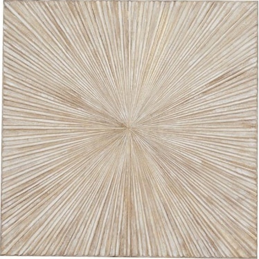 Natural White Wood Wall Decor 48"W x 48"H