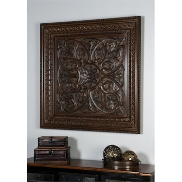 Wood Square Medallion Wall Décor 47"W x 47"H