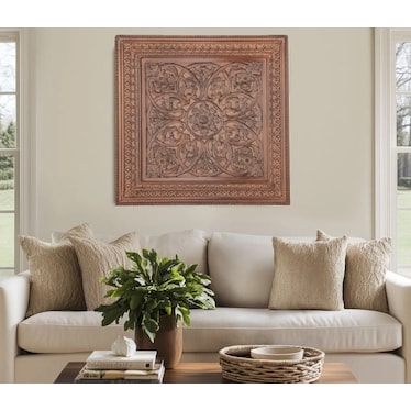 Wood Square Medallion Wall Décor 47"W x 47"H
