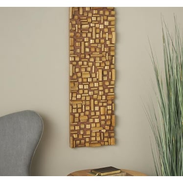 Wood Panel Wall Decor 36"W x 12"H