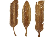 umai brown wood plaques set  