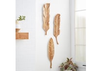 umai brown wood plaques set  