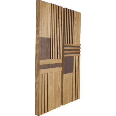 Set of 2 Wood Wall Panels 12"W x 32"H