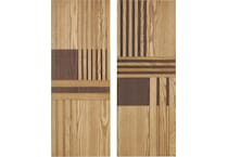 umai brown wood plaques set  