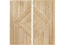 umai brown wood plaques set  