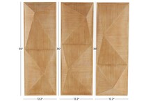 umai brown wood plaques set  