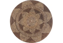 umai brown wood plaques set  