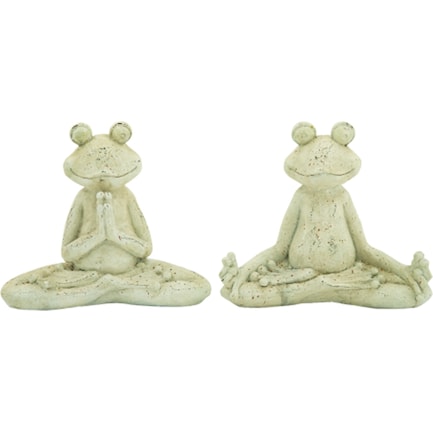Assorted Yoga Frog Statue Each 16"W x  14"H