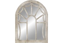 umai cream wall mirror   