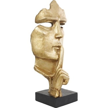 Gold Face Sculpture 14"W x 40"H