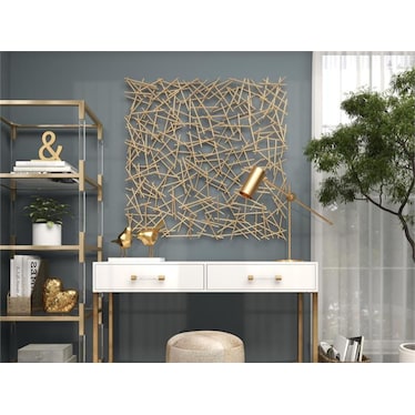 Gold Sticks Wall Decor 40"W x 40"H
