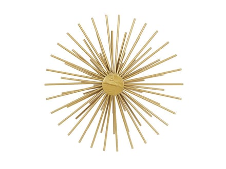 Set of 3 Gold Metal Starburst Wall Decor 16/20/24"H Steinhafels