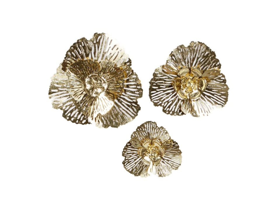 [92.5 Silver] Metal Gold Flower