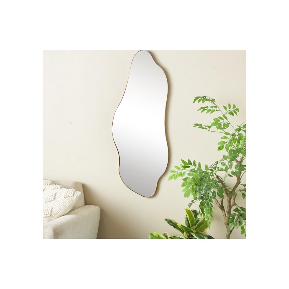 umai gold wall mirror   