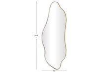 umai gold wall mirror   