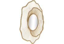 umai gold wall mirror   