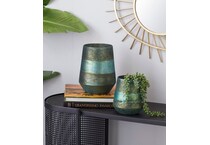 umai green candleholder candle set  