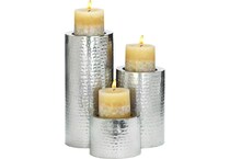 umai grey candleholder candle set  