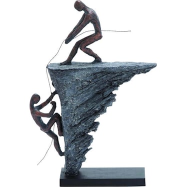 Rock Climbing Sculpture 11"W x 16"H