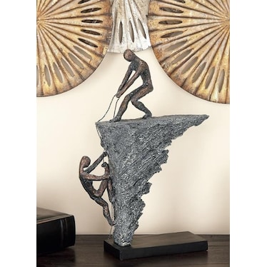 Rock Climbing Sculpture 11"W x 16"H