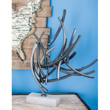 Steel Abstract Sculpture 17"W x 23.5"H