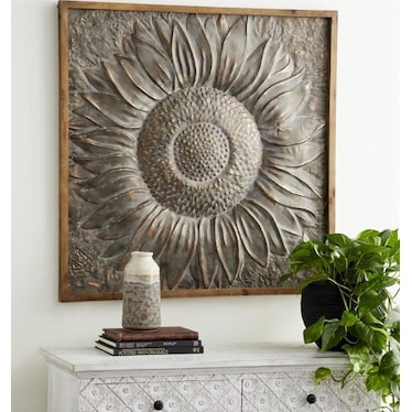 Metal Sunflower Art 39"W x 39"H