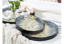 umai grey ottoman tray set  