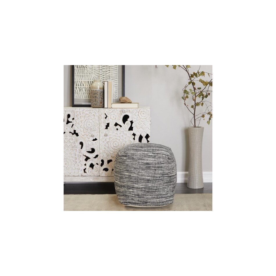 umai grey pouf   