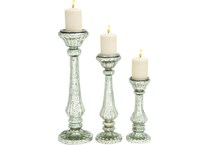 umai silver candleholder candle set  
