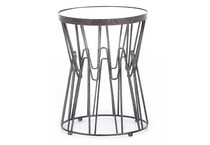 umai silver chairside table marila  