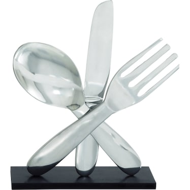 Aluminum Utensil Decor 13"W x 17"H