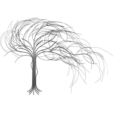 Iron Tree Metal Wall Decor 48"W x 22"H