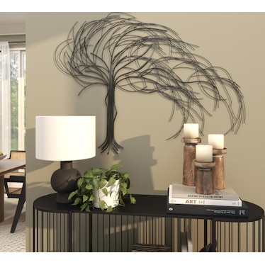 Iron Tree Metal Wall Decor 48"W x 22"H