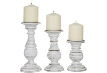 umai white candleholder candle   